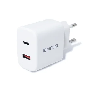 33W POWER ADAPTER GaN 2 PORTS USB-C/A